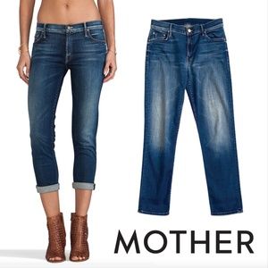 Mother Denim The Dropout in Smoke and Mirrors Boyfriend Cropped Jeans 27